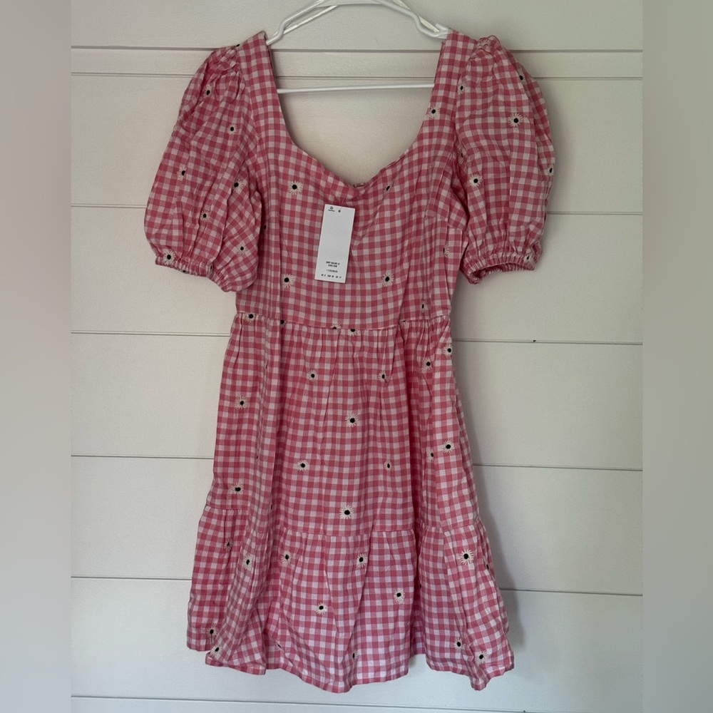 Miss Selfridge Red Checkered Dress, Women’s 8